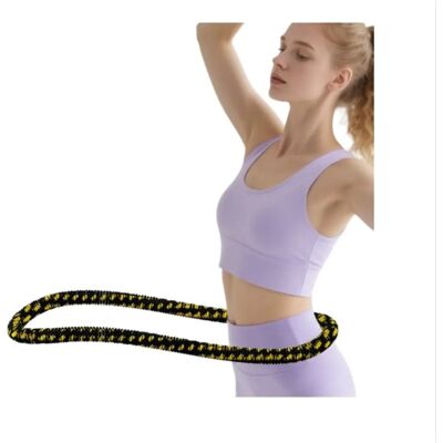 INF Stoffbezogener geräuscharmer gewichteter Hula-Hoop – Faltbarer weicher Feder-Hoop für taillenschonende Core-Workouts S INF Stoffbezogener geräuscharmer gewichteter Hula-Hoop – Faltbarer weicher Feder-Hoop für taillenschonende Core-Workouts S