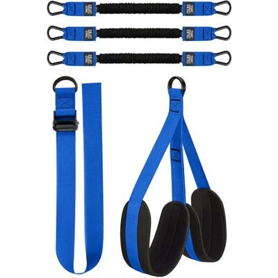 INF 3-Band Klimmzug-Hilfeset – Multi-Widerstandsbänder für Klimmzugunterstützung, Krafttraining und Yoga Blau INF 3-Band Klimmzug-Hilfeset – Multi-Widerstandsbänder für Klimmzugunterstützung, Krafttraining und Yoga Blau