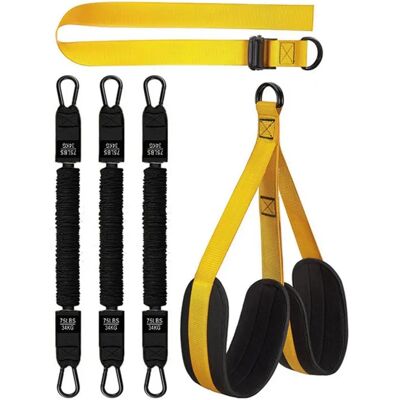 INF 3-Band Klimmzug-Hilfeset – Multi-Widerstandsbänder für Klimmzugunterstützung, Krafttraining und Yoga Gelb INF 3-Band Klimmzug-Hilfeset – Multi-Widerstandsbänder für Klimmzugunterstützung, Krafttraining und Yoga Gelb