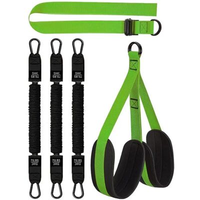 INF 3-Band Klimmzug-Hilfeset – Multi-Widerstandsbänder für Klimmzugunterstützung, Krafttraining und Yoga Grün INF 3-Band Klimmzug-Hilfeset – Multi-Widerstandsbänder für Klimmzugunterstützung, Krafttraining und Yoga Grün