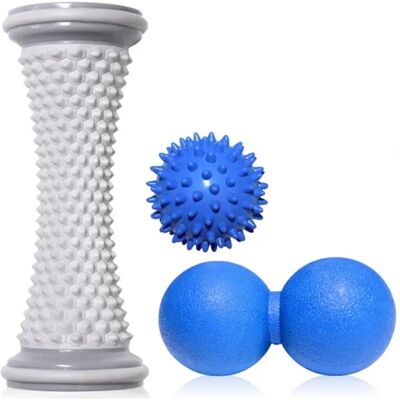 INF Fußmassage-Set – TPE Myofascial-Roller und Bälle für Plantarfasziitis-Linderung, Fußgewölbe-Massage und Muskelentspannung, INF Fußmassage-Set – TPE Myofascial-Roller und Bälle für Plantarfasziitis-Linderung, Fußgewölbe-Massage und Muskelentspannung,