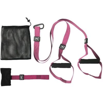 INF P3-2 Sport Edition Verstellbare Multifunktions-Schlingentrainer Gurte – Tragbarer Suspension-Trainer mit Widerstandsband Schwarz + Rosa INF P3-2 Sport Edition Verstellbare Multifunktions-Schlingentrainer Gurte – Tragbarer Suspension-Trainer mit Widerstandsband Schwarz + Rosa