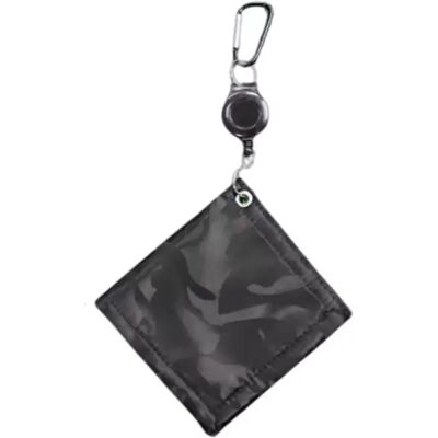 INF Einziehbares Golfball-Reinigungstuch mit Clip - Tragbares Mikrofaser-Wischtuch Schwarz INF Einziehbares Golfball-Reinigungstuch mit Clip - Tragbares Mikrofaser-Wischtuch Schwarz
