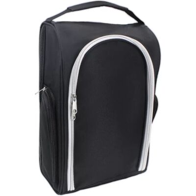 INF Schwarze Golfschuhtasche aus Nylon - Großes Fassungsvermögen, tragbares Design INF Schwarze Golfschuhtasche aus Nylon - Großes Fassungsvermögen, tragbares Design