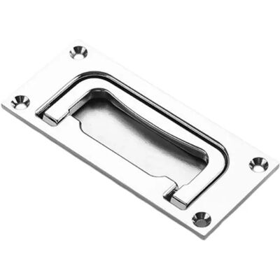INF Schmaler eingelassener Griff - Zinklegierung, gebürstetes Silber, massiv gegossener Einlass-Schrankgriff INF Schmaler eingelassener Griff - Zinklegierung, gebürstetes Silber, massiv gegossener Einlass-Schrankgriff