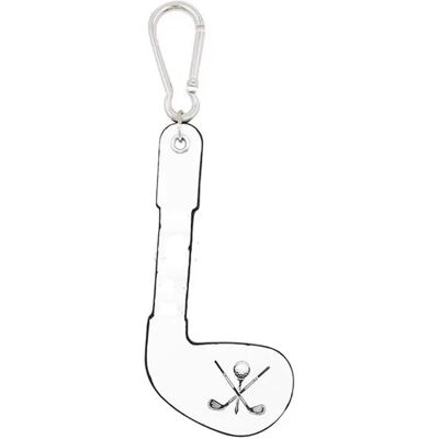 INF Golf-Tees-Halter in Golfschlägerform aus PU mit Clip für die Golftasche Weiß INF Golf-Tees-Halter in Golfschlägerform aus PU mit Clip für die Golftasche Weiß