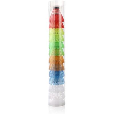 INF Nylon-Badminton-Federball (12er-Pack) — PVC+Schaum für stabile Flugbahn und präzise Landung, Indoor/Outdoor-Training INF Nylon-Badminton-Federball (12er-Pack) — PVC+Schaum für stabile Flugbahn und präzise Landung, Indoor/Outdoor-Training