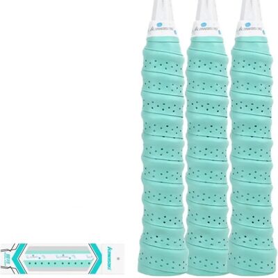 INF Professioneller Keel PU-Overgrip 3er-Pack – rutschfestes, schweißabsorbierendes Griffband für Badminton und Tennis Blau INF Professioneller Keel PU-Overgrip 3er-Pack – rutschfestes, schweißabsorbierendes Griffband für Badminton und Tennis Blau