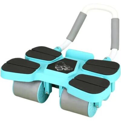INF Ellenbogenstütze 4-Rad Ab-Roller mit federunterstützter Rückführung, schaumgepolsterter Ellenbogenauflage und Handyhalter Blau INF Ellenbogenstütze 4-Rad Ab-Roller mit federunterstützter Rückführung, schaumgepolsterter Ellenbogenauflage und Handyhalter Blau