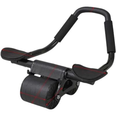INF Ab Roller mit Ellenbogenstütze – zwei-Rad leiser Ab Roller mit Federunterstützung, rutschfestem Schaumgriff und Handyhalter Schwarz INF Ab Roller mit Ellenbogenstütze – zwei-Rad leiser Ab Roller mit Federunterstützung, rutschfestem Schaumgriff und Handyhalter Schwarz