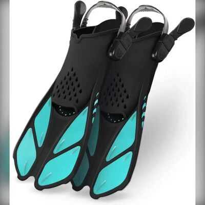 INF Freie Schwimm- und Tauchflossen S/M - Verstellbare, bequeme und effiziente Trainingsflossen Grün INF Freie Schwimm- und Tauchflossen S/M - Verstellbare, bequeme und effiziente Trainingsflossen Grün