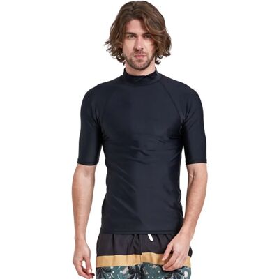 INF Kurzarm Quick-Dry Rash-Guard Top – UV-Schutz, Nylon-Spandex, leichtes Wetsuit-Shirt für Schwimmen und Wassersport L Schwarz INF Kurzarm Quick-Dry Rash-Guard Top – UV-Schutz, Nylon-Spandex, leichtes Wetsuit-Shirt für Schwimmen und Wassersport L Schwarz
