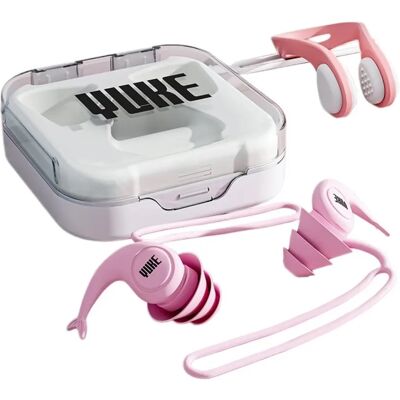 INF Schwimm-Nasenklammer und Ohrstöpsel Set – Wasserdichte Silikon-Nasenklammer & weiche Ohrstöpsel für Schwimmen und Surfen Rosa INF Schwimm-Nasenklammer und Ohrstöpsel Set – Wasserdichte Silikon-Nasenklammer & weiche Ohrstöpsel für Schwimmen und Surfen Rosa