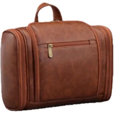 INF Faltbare Hänge-Kulturtasche für Herren - Wasserdichter Reise-Organizer mit großem Fassungsvermögen Braun INF Faltbare Hänge-Kulturtasche für Herren - Wasserdichter Reise-Organizer mit großem Fassungsvermögen Braun