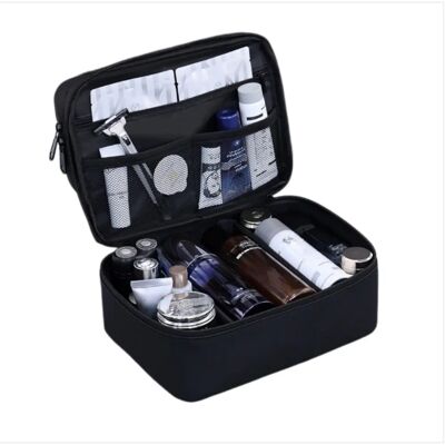 INF Herren Reise-Kulturbeutel, tragbares Business Dopp-Kit aus Oxford-Gewebe mit Multi-Fach und Digital-Organizer INF Herren Reise-Kulturbeutel, tragbares Business Dopp-Kit aus Oxford-Gewebe mit Multi-Fach und Digital-Organizer