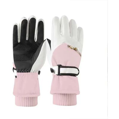 INF Touchscreen-Skihandschuhe - Wasserdichte, isolierte Winterhandschuhe für Radfahren & Schneesport Rosa INF Touchscreen-Skihandschuhe - Wasserdichte, isolierte Winterhandschuhe für Radfahren & Schneesport Rosa