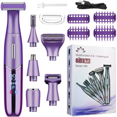 INF 5-in-1 Damen Haartrimmer: Präzise & Sanfte Pflege Violett INF 5-in-1 Damen Haartrimmer: Präzise & Sanfte Pflege Violett