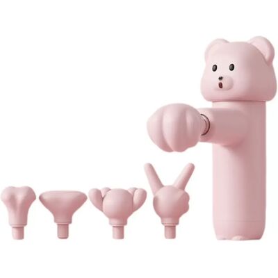 INF Cartoon Mini-Massagegerät – Bürstenloser Motor, 4-Gang, USB, Tragbares Taschen-Massagegerät Rosa INF Cartoon Mini-Massagegerät – Bürstenloser Motor, 4-Gang, USB, Tragbares Taschen-Massagegerät Rosa