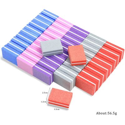 INF Mini-Nagelpuffer-Schwamm, doppelseitiger Mini-Polierblock zum Formen und Glätten, waschbar, mehrfarbig INF Mini-Nagelpuffer-Schwamm, doppelseitiger Mini-Polierblock zum Formen und Glätten, waschbar, mehrfarbig