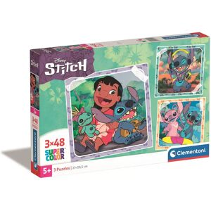 CLEMENTONI Puzzle 3x48 Teile Disney Stitch CLEMENTONI Puzzle 3x48 Teile Disney Stitch