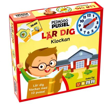 BARBO TOYS Puzzle Classic Pedagog Pussel Lär Dig Klockan (SE) BARBO TOYS Puzzle Classic Pedagog Pussel Lär Dig Klockan (SE)