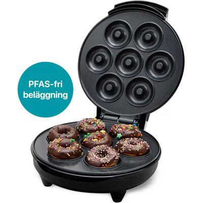 Champion Donut Maker Schwarz - 7 Donuts, 700W, Antihaft, Kompakt Champion Donut Maker Schwarz - 7 Donuts, 700W, Antihaft, Kompakt