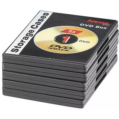 Hama DVD-Box Schwarz 5er-Pack Hama DVD-Box Schwarz 5er-Pack