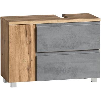 Held Waschbeckenunterschrank, Hellgrau, Eiche Wotan, Holzwerkstoff, 1 Fächer, 1 Schublade(n) Schubladen, 85x56x35 cm, Made in Germany, stehend, hängend, Badezimmer, Badezimmerschränke, Waschbeckenunterschränke Held Waschbeckenunterschrank, Hellgrau, Eiche Wotan, Holzwerkstoff, 1 Fächer, 1 Schublade(n) Schubladen, 85x56x35 cm, Made in Germany, stehend, hängend, Badezimmer, Badezimmerschränke, Waschbeckenunterschränke