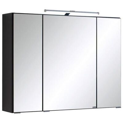 Held Spiegelschrank Held Möbel Cardiff, Graphit, Metall, 6 Fächer, 80x64x20 cm, Made in Germany, Badezimmer, Badezimmerspiegel, Spiegelschränke Held Spiegelschrank Held Möbel Cardiff, Graphit, Metall, 6 Fächer, 80x64x20 cm, Made in Germany, Badezimmer, Badezimmerspiegel, Spiegelschränke