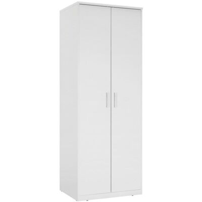 Xora Weiße Garderobe - 2 Türen, 72x194x54 cm - Klassisches Design Xora Weiße Garderobe - 2 Türen, 72x194x54 cm - Klassisches Design
