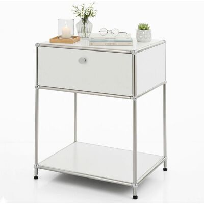 Floordirekt Regal Concept Epure Mk-139, Weiß, Metall, 50x65x40 cm, stehend, Wohnzimmer, Regale, Bücherregale Floordirekt Regal Concept Epure Mk-139, Weiß, Metall, 50x65x40 cm, stehend, Wohnzimmer, Regale, Bücherregale