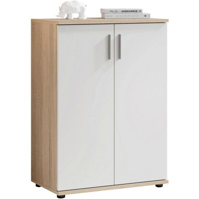 Carryhome Kommode Bobby, Weiß, Sonoma Eiche, Kunststoff, 1 Fächer, 60x84x35 cm, Made in EU, Typenauswahl, Wohnzimmer, Kommoden & Sideboards, Kommoden Carryhome Kommode Bobby, Weiß, Sonoma Eiche, Kunststoff, 1 Fächer, 60x84x35 cm, Made in EU, Typenauswahl, Wohnzimmer, Kommoden & Sideboards, Kommoden