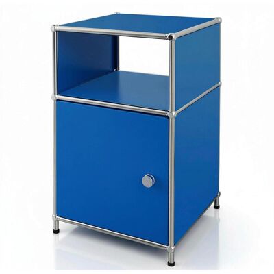 Floordirekt Regal Concept Epure Mk-040, Blau, Metall, 40x65x40 cm, stehend, Wohnzimmer, Regale, Bücherregale Floordirekt Regal Concept Epure Mk-040, Blau, Metall, 40x65x40 cm, stehend, Wohnzimmer, Regale, Bücherregale