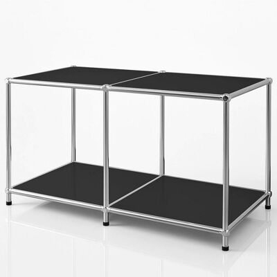 Floordirekt Regal Concept Epure Mk-016, Schwarz, Metall, 78x46x40 cm, stehend, Wohnzimmer, Regale, Bücherregale Floordirekt Regal Concept Epure Mk-016, Schwarz, Metall, 78x46x40 cm, stehend, Wohnzimmer, Regale, Bücherregale
