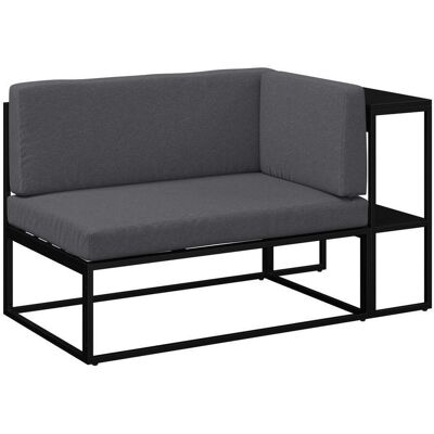 Ambia Garden Gartenbank, Anthrazit, Metall, Textil, 1-Sitzer, Füllung: Schaumstoff, 137x75x70 cm, seitenverkehrt erhältlich, Gartenmöbel, Gartenbänke Ambia Garden Gartenbank, Anthrazit, Metall, Textil, 1-Sitzer, Füllung: Schaumstoff, 137x75x70 cm, seitenverkehrt erhältlich, Gartenmöbel, Gartenbänke