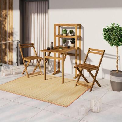Ambia Garden Balkonset, Akazie, Holz, Akazie, teilmassiv, X-Form, Tisch klappbar, Stuhl klappbar, Balkonmöbel, Balkonmöbel-Set Ambia Garden Balkonset, Akazie, Holz, Akazie, teilmassiv, X-Form, Tisch klappbar, Stuhl klappbar, Balkonmöbel, Balkonmöbel-Set