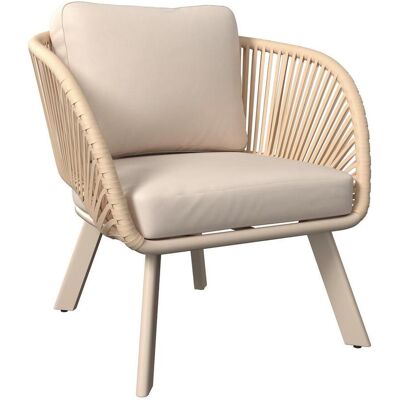 Ambia Garden Loungesessel, Beige, Metall, Textil, Füllung: Schaumstoff, Rundrohr, 83x77x82 cm, Loungemöbel, Loungesessel Ambia Garden Loungesessel, Beige, Metall, Textil, Füllung: Schaumstoff, Rundrohr, 83x77x82 cm, Loungemöbel, Loungesessel