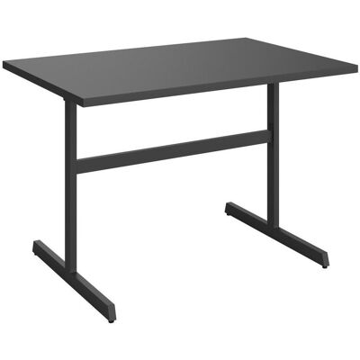 Ambia Garden Gartentisch, Anthrazit, Metall, rechteckig, Flachrohr, 80x74x120 cm, platzsparend, Gartenmöbel, Gartentische, Gartentische Ambia Garden Gartentisch, Anthrazit, Metall, rechteckig, Flachrohr, 80x74x120 cm, platzsparend, Gartenmöbel, Gartentische, Gartentische