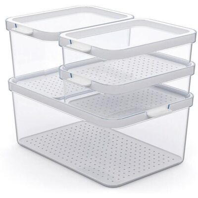 Rotho Kühlschrankbox Cauma, Weiß, Kunststoff, 18.7x19x28.4 cm, BPA-frei, Reach, DIN EN ISO 14001, DIN EN ISO 9001, Küchenzubehör, Vorratsbehälter, Frischhaltedosen Rotho Kühlschrankbox Cauma, Weiß, Kunststoff, 18.7x19x28.4 cm, BPA-frei, Reach, DIN EN ISO 14001, DIN EN ISO 9001, Küchenzubehör, Vorratsbehälter, Frischhaltedosen