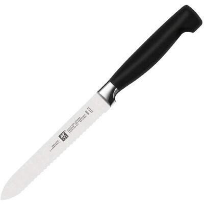 Zwilling Universalmesser **** Vier Sterne, Kunststoff, 13 cm, rostfrei, ergonomischer Griff, extrem scharf, Kochen, Küchenmesser, Allzweckmesser Zwilling Universalmesser **** Vier Sterne, Kunststoff, 13 cm, rostfrei, ergonomischer Griff, extrem scharf, Kochen, Küchenmesser, Allzweckmesser