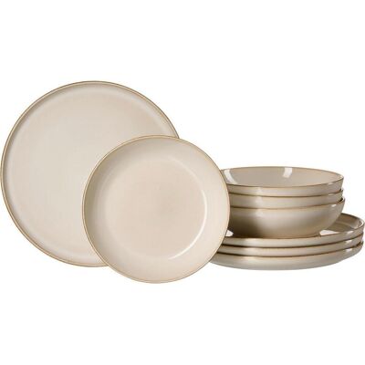 Ritzenhoff Breker Tafelservice Olivia, Creme, Keramik, 8-teilig, 22x29x28 cm, Essen & Trinken, Geschirr, Geschirr-Sets, Tafelservice Ritzenhoff Breker Tafelservice Olivia, Creme, Keramik, 8-teilig, 22x29x28 cm, Essen & Trinken, Geschirr, Geschirr-Sets, Tafelservice