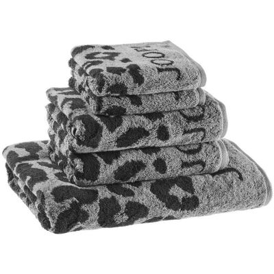 JOOP! Frottierset Leo, Graphit, Textil, 5-teilig, Animalprint, 100x50 cm, Oeko-Tex® Standard 100, saugfähig, Aufhängeschlaufe, strapazierfähig, angenehm weich, hochwertige Qualität, Badtextilien, Handtuch-Sets JOOP! Frottierset Leo, Graphit, Textil, 5-teilig, Animalprint, 100x50 cm, Oeko-Tex® Standard 100, saugfähig, Aufhängeschlaufe, strapazierfähig, angenehm weich, hochwertige Qualität, Badtextilien, Handtuch-Sets