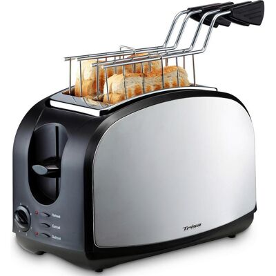 Trisa Electronics Toaster, Schwarz, Kunststoff, 17x19.4x28.5 cm, RoHS, Fsc, Reach, Krümelschublade, Auftaufunktion, Aufwärmfunktion, Küchengeräte, Toaster Trisa Electronics Toaster, Schwarz, Kunststoff, 17x19.4x28.5 cm, RoHS, Fsc, Reach, Krümelschublade, Auftaufunktion, Aufwärmfunktion, Küchengeräte, Toaster