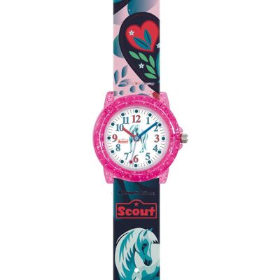 Scout Mädchenuhr White Unicorn aus Kunststoff, pink pink Scout Mädchenuhr White Unicorn aus Kunststoff, pink pink