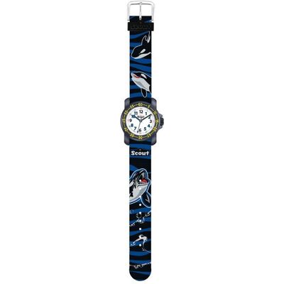Scout Armbanduhr Orca mit Quarzantrieb und Textilarmband schwarz Scout Armbanduhr Orca mit Quarzantrieb und Textilarmband schwarz