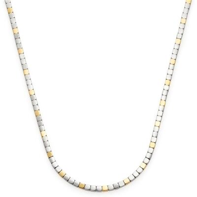 Leonardo Damenkette Piera aus Edelstahl, bicolor silber-gold Leonardo Damenkette Piera aus Edelstahl, bicolor silber-gold