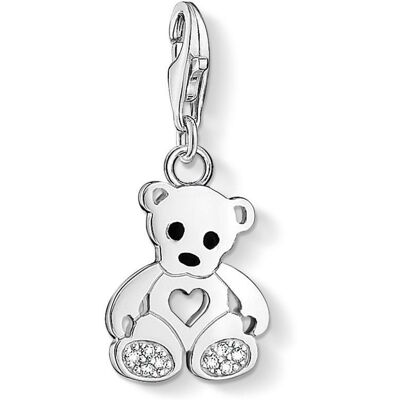 Thomas Sabo Teddybär Charm aus 925er Silber mit Zirkonia silber Thomas Sabo Teddybär Charm aus 925er Silber mit Zirkonia silber