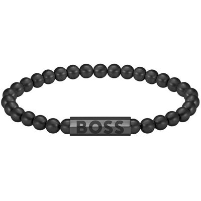 Boss Sphere Metal Kugelarmband für Herren, Edelstahl schwarz schwarz Boss Sphere Metal Kugelarmband für Herren, Edelstahl schwarz schwarz