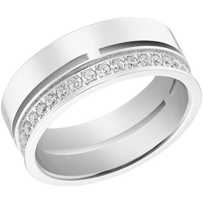 s.Oliver Damenring aus Edelstahl mit Zirkonia silber s.Oliver Damenring aus Edelstahl mit Zirkonia silber