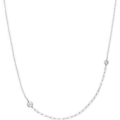 s.Oliver Kugelkette aus Edelstahl für Damen silber s.Oliver Kugelkette aus Edelstahl für Damen silber